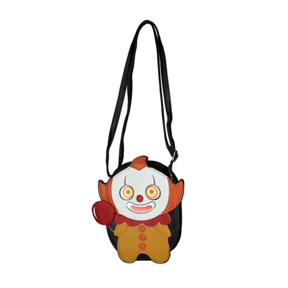 Cute N Creepy Clown Vinyl Shoulder Bag Crossbody Novelty Purse Fashion Bag